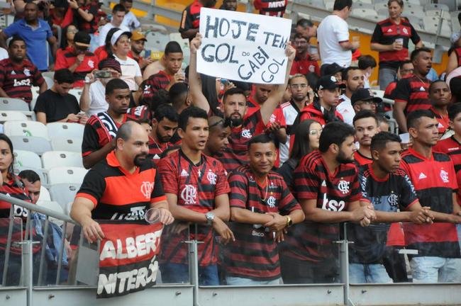 Torcida do Flamengo na partida contra o Atl�tico, no Mineir�o, em Belo Horizonte, em jogo pelo Campeonato Brasileiro