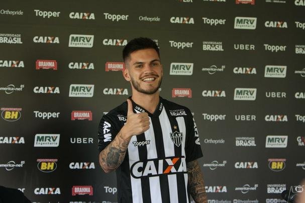 Apresentao do meia Nathan, novo jogador do Atltico