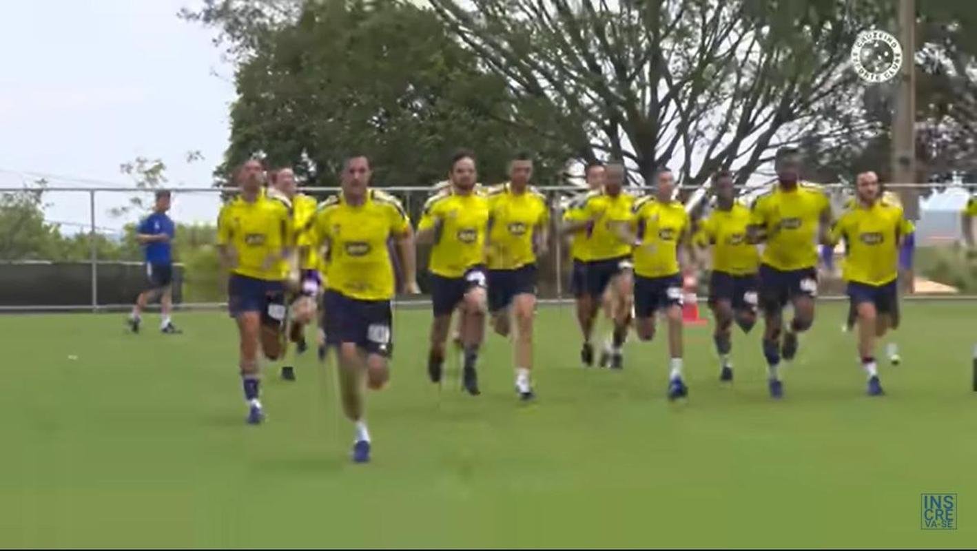 Imagens do treino do Cruzeiro deste domingo