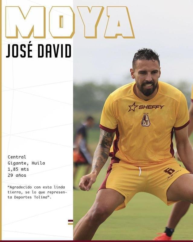 Jos Moya, zagueiro (Deportes Tolima-COL)