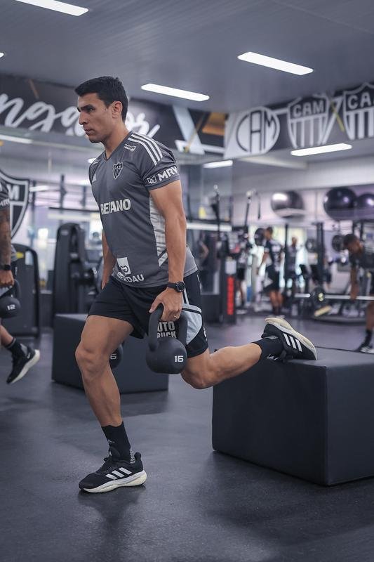 Treino do Atltico na Cidade do Galo, na manh desta tera-feira (11/10).