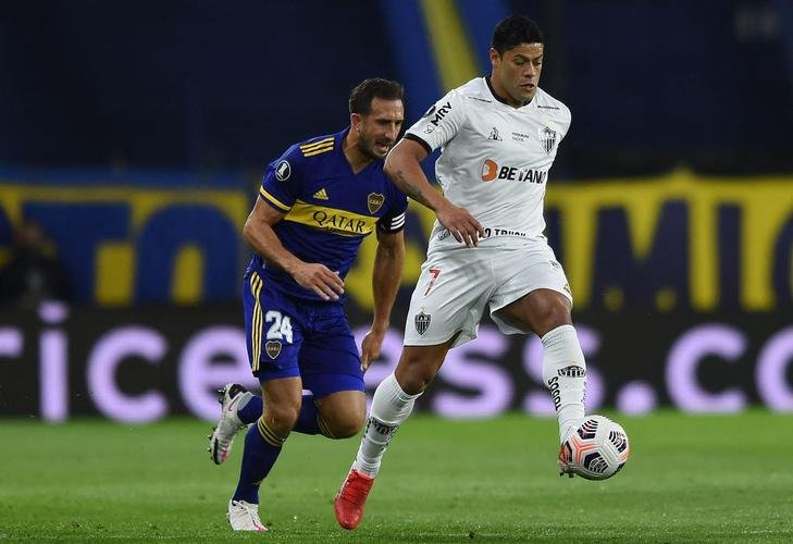 Fotos do jogo entre Boca Juniors e Atlético, na Bombonera, em Buenos Aires, pela ida das oitavas de final da Copa Libertadores de 2021