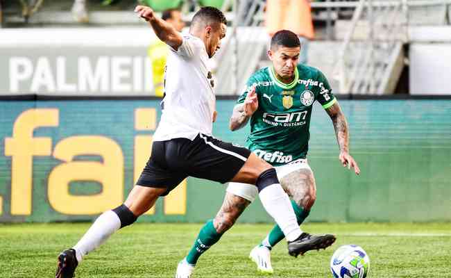 Dudu em ação pelo Palmeiras contra o Botafogo