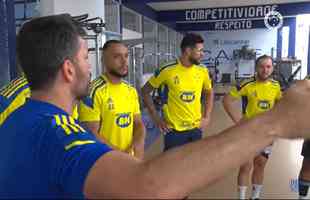 Imagens do treino do Cruzeiro deste domingo