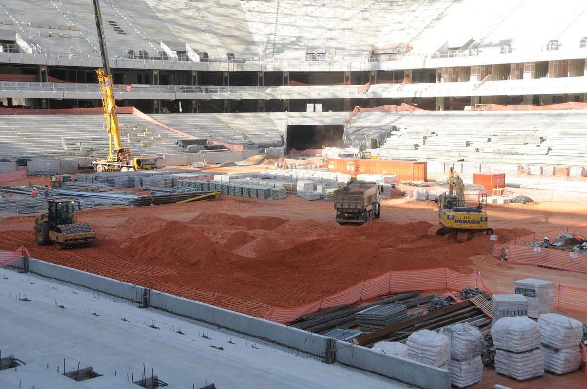 Futuro estdio do Galo, Arena MRV est com 60% das obras concludas