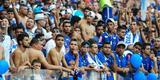 Torcida do Cruzeiro preocupada com placar desfavorvel no Mineiro