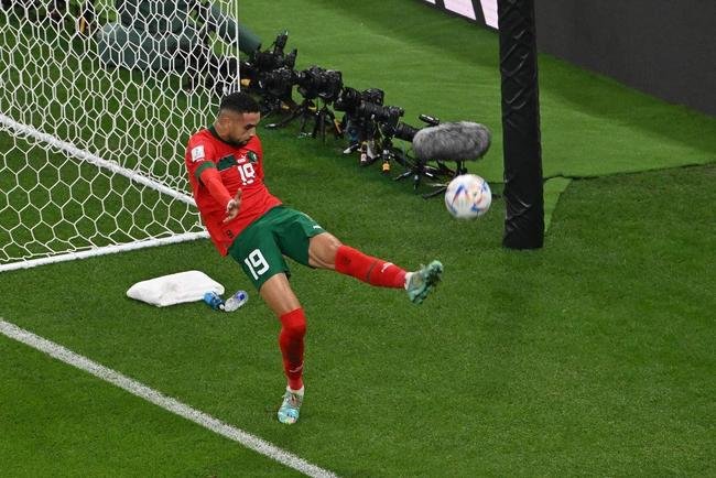 Fotos do gol de Youssef En-Nesyri, de Marrocos, sobre Portugal, pelas quartas de final da Copa do Mundo de 2022, no Catar