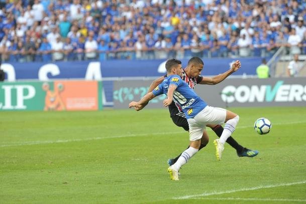 Fotos do jogo entre Cruzeiro e So Paulo