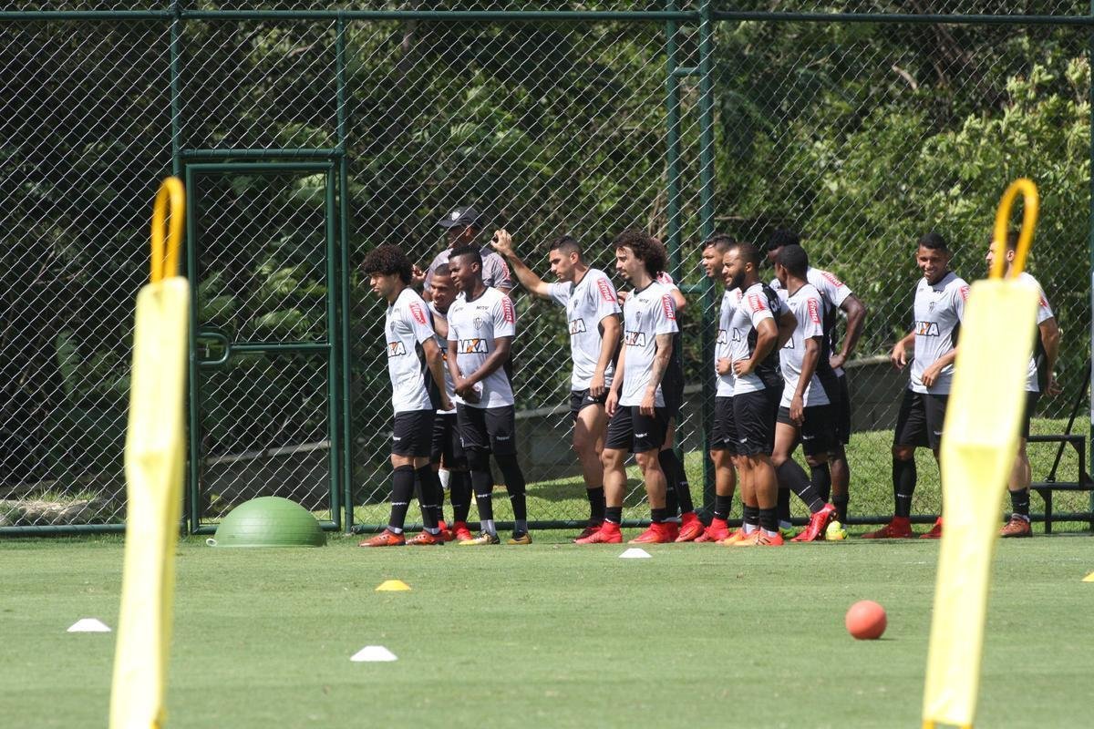 Imagens do treino do Atltico