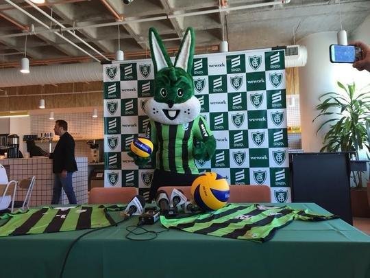 Imagens do lanamento da parceria entre Amrica e Montes Claros