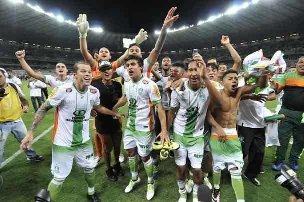 Imagens da comemorao do Amrica com a conquista do ttulo