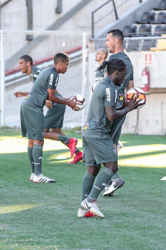 Veja fotos do treino do Atltico no Uruguai