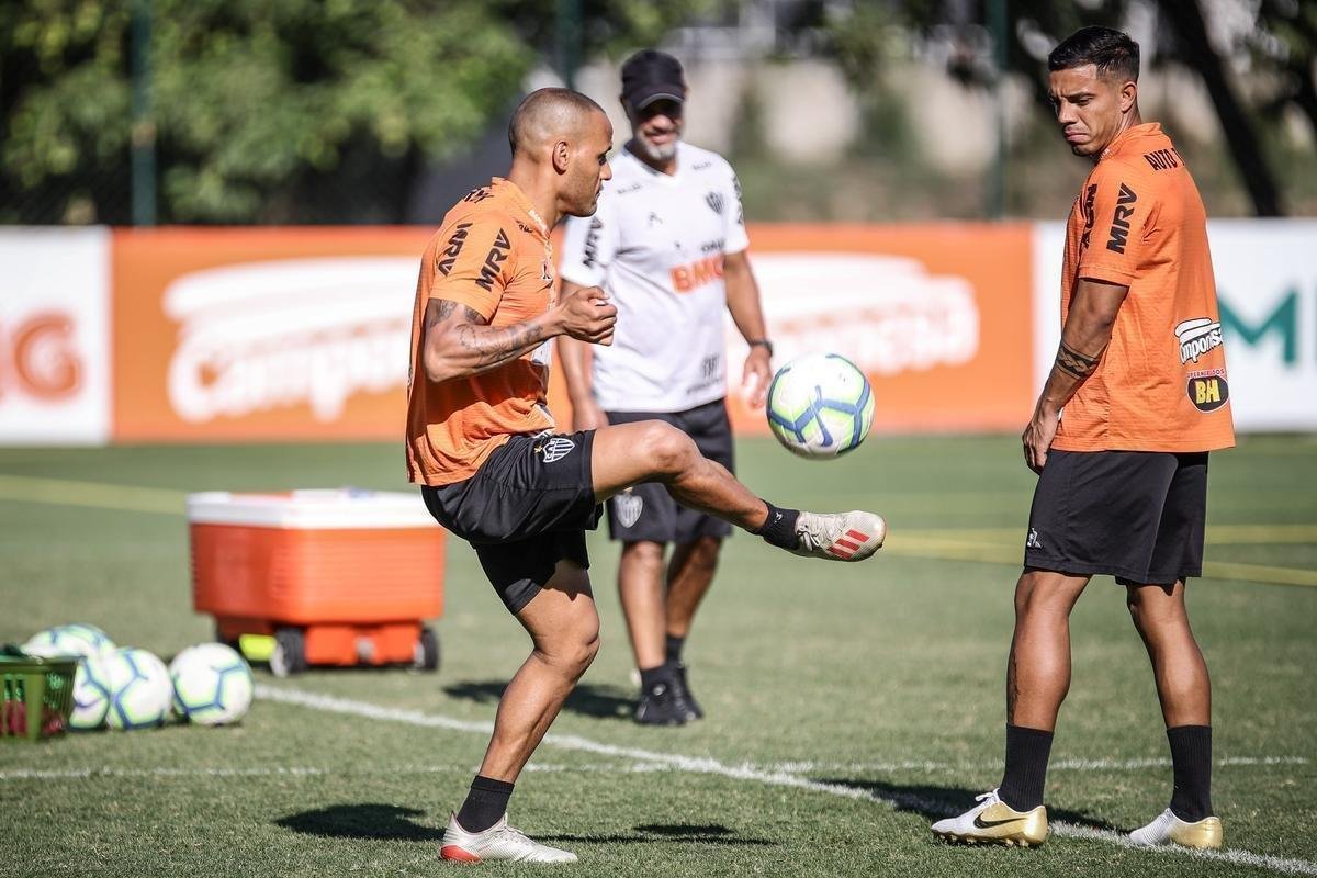 Fotos do ltimo treino do Atltico antes do jogo com o Grmio