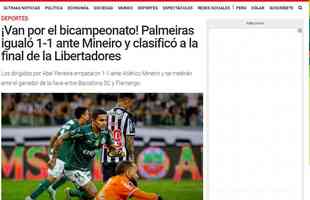 La Repblica, do Peru, diz que o Palmeiras vai em busca do bicampeonato 