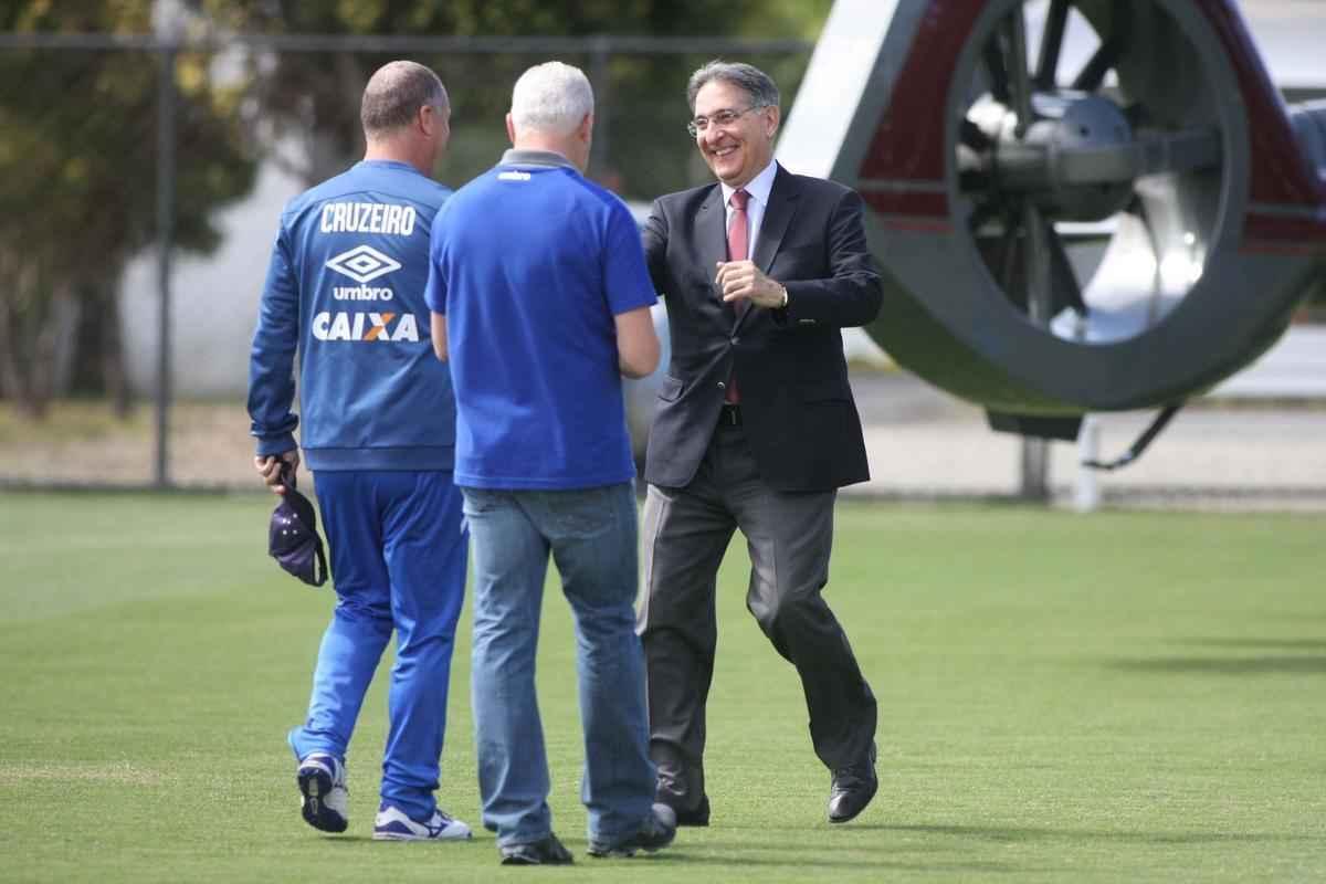 Imagens do treino do Cruzeiro na manh desta quarta-feira, 2 de agosto, na Toca da Raposa II
