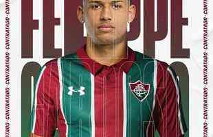 O Fluminense anunciou a contratação do atacante Felippe Cardoso, que estava no Ceará