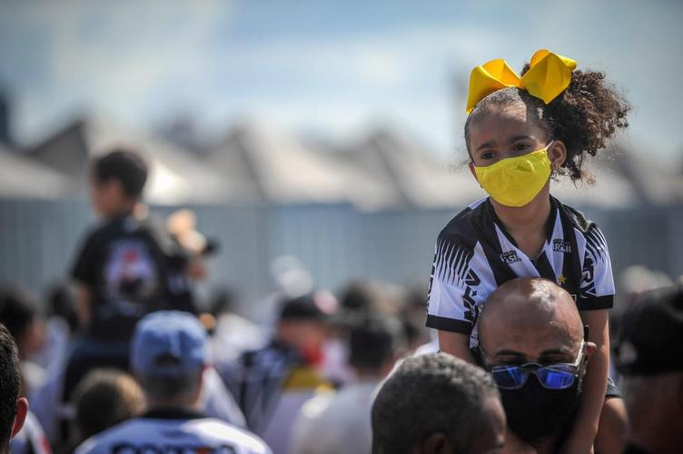 Torcida do Atlético chegou animada ao Mineirão para o jogo da taça, contra o RB Bragantino. Dia de festejar com o time o título do Campeonato Brasileiro de 2021