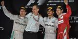 Festa de Nico Rosberg com o ttulo indito na Frmula 1; feito veio com segundo lugar em Abu Dhabi