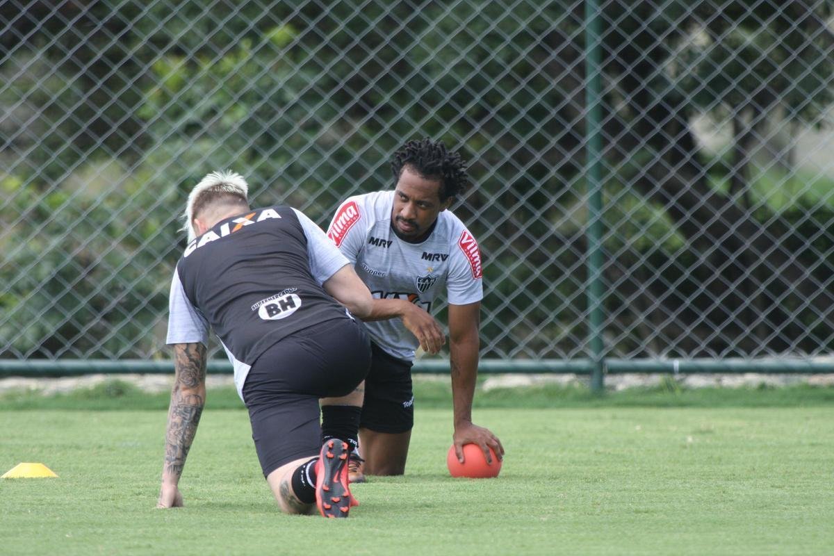 Imagens do treino do Atltico