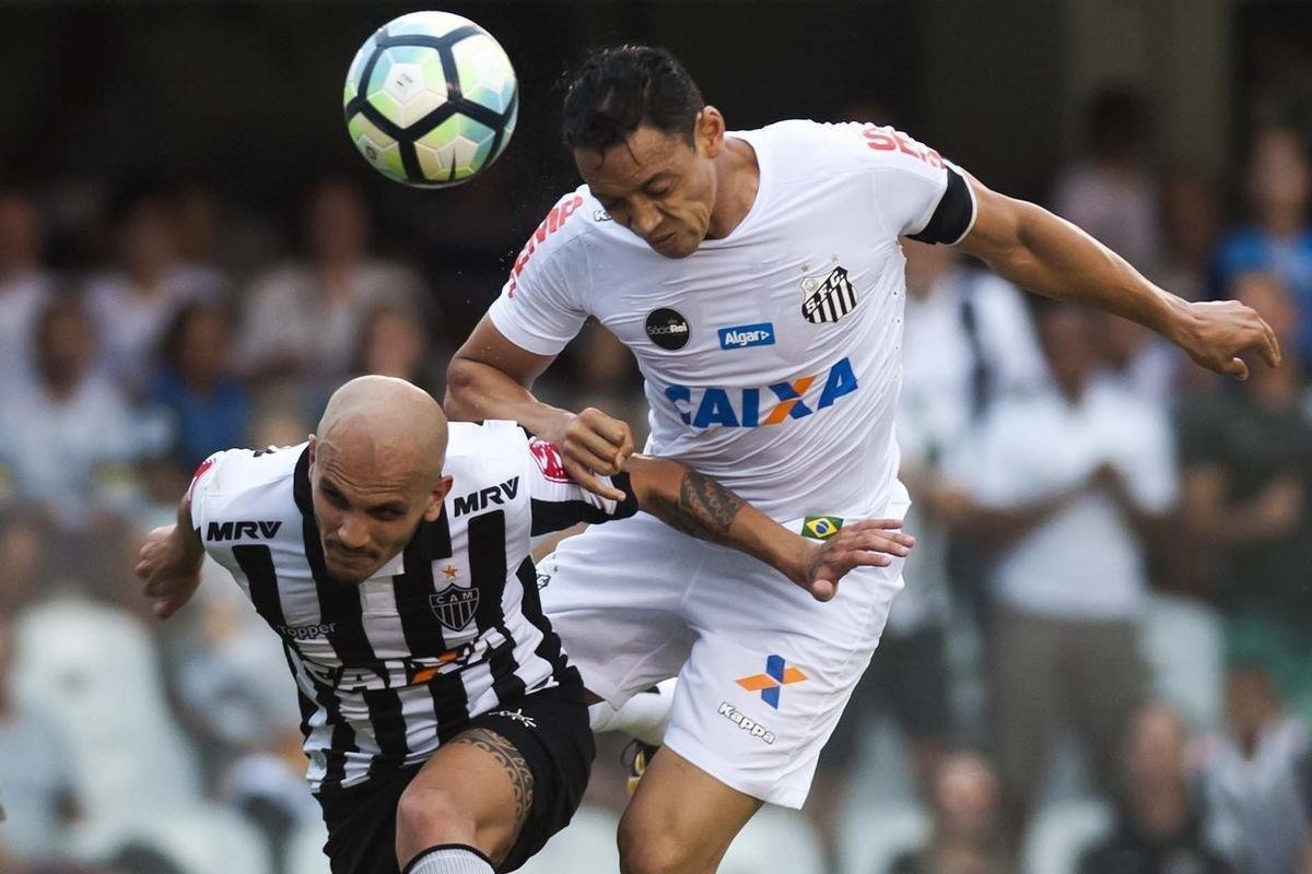 O Santos venceu o Atltico por 3 a 1 neste sbado, em jogo da 32 rodada do Campeonato Brasileiro