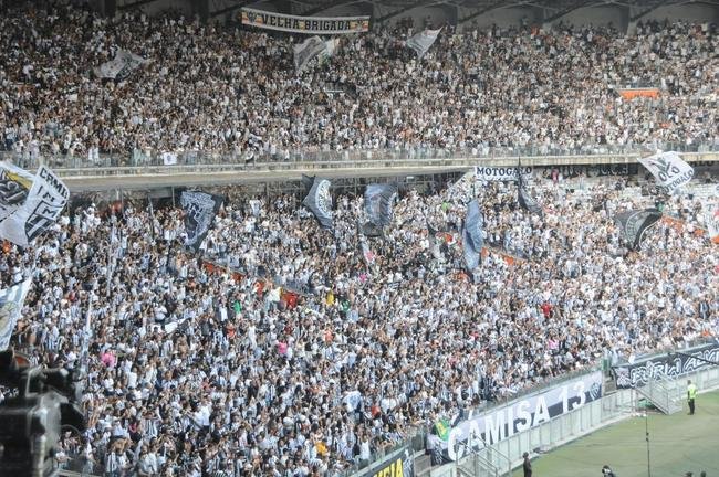 Fotos da torcida do Atltico na partida contra o Flamengo, no Mineiro, em Belo Horizonte, pela 13 rodada do Campeonato Brasileiro