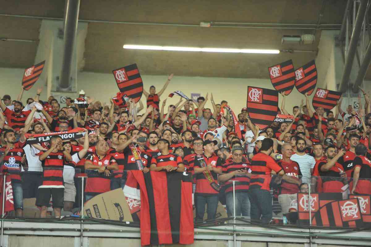 Torcida do Flamengo na deciso da Copa do Brasil, no Mineiro, contra o Cruzeiro