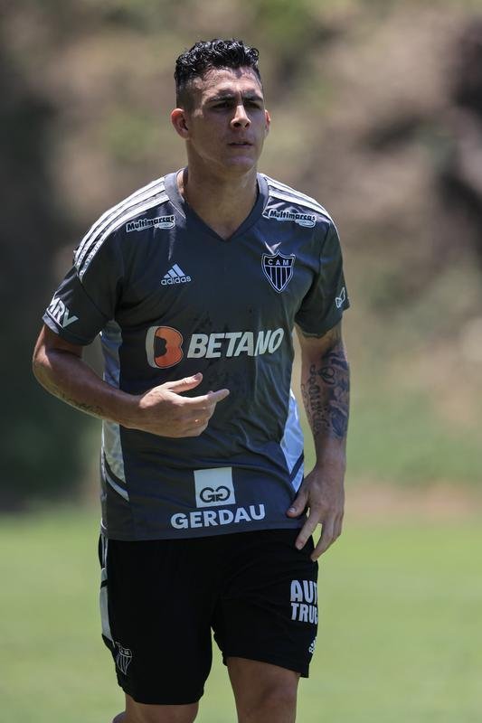 Treino do Atltico na Cidade do Galo, na manh desta tera-feira (11/10).