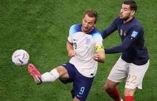 Fotos do duelo entre Inglaterra e Frana, pelas quartas de final da Copa do Mundo, no estdio Al Bayt, em Al Khor