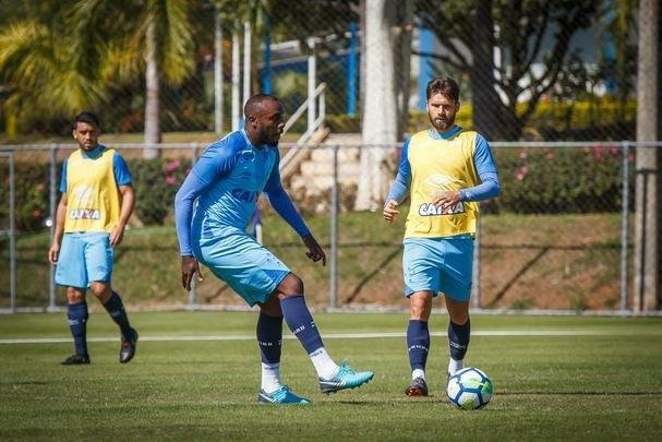 Cruzeiro realizou atividade de preparao para amistoso contra o Corinthians, nesta quarta