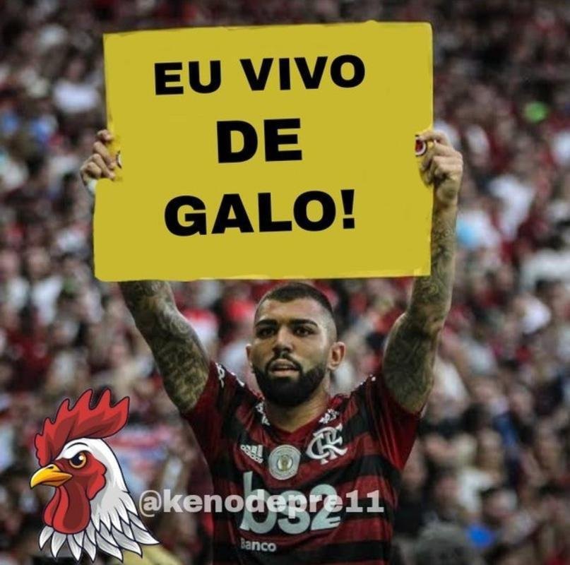 Torcedores de Atltico e Flamengo fizeram memes do conflito entre os atacantes Hulk e Gabigol