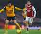 Em jogo com choque de cabea, Wolverhampton vence Arsenal no Ingls