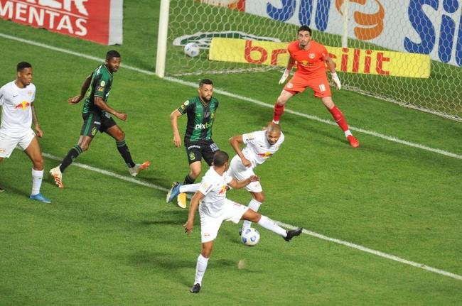 Ytalo abriu o placar para o Bragantino no Independncia diante do Amrica pela 17 rodada do Brasileiro de 2021