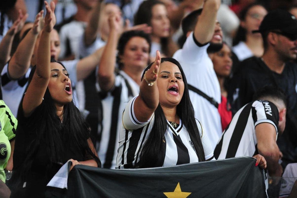 Fotos da torcida do Atltico na partida contra o Palmeiras, no Mineiro, pelas quartas de final da Copa Libertadores 2022