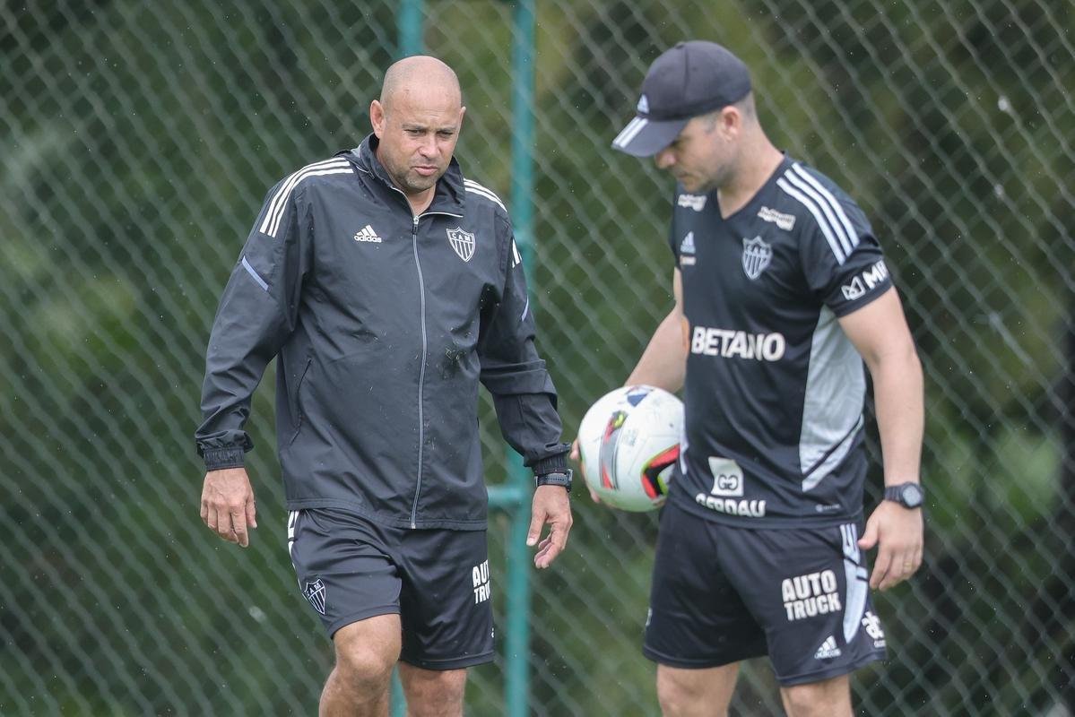 Treino do Atltico na Cidade do Galo, na manh desta tera-feira (24/1).