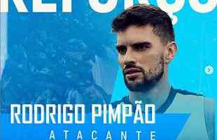 O CSA anunciou a contratao do atacante Rodrigo Pimpo, que estava no Botafogo