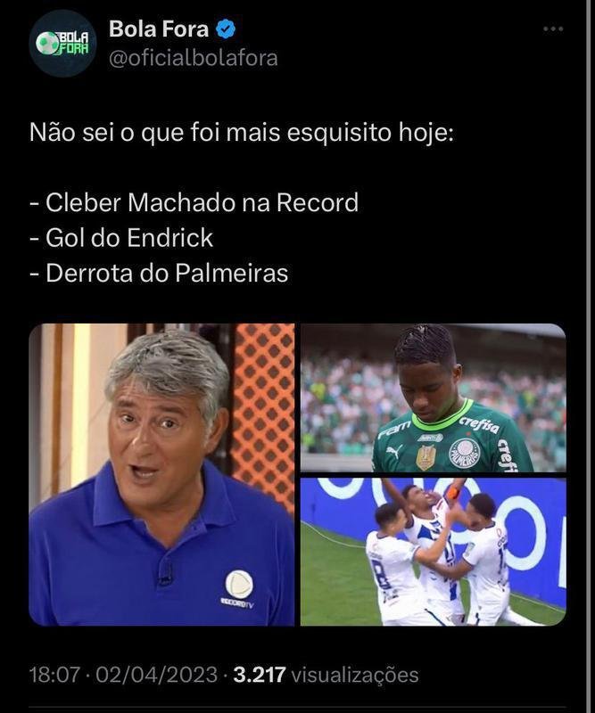 Memes da derrota do Palmeiras para o gua Santa, pela final do Campeonato Paulista