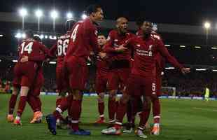 Wijnaldum marcou o terceiro do Liverpool aos 11 do segundo tempo