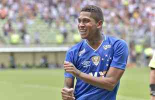 O Cruzeiro teve o melhor ataque da etapa classificatria, com 20 gols. O Tupi marcou 19 vezes, enquanto Atltico e Amrica contabilizaram 14 tentos. Na imagem, Raniel celebra o tento assinalado no clssico diante do time alvinegro.