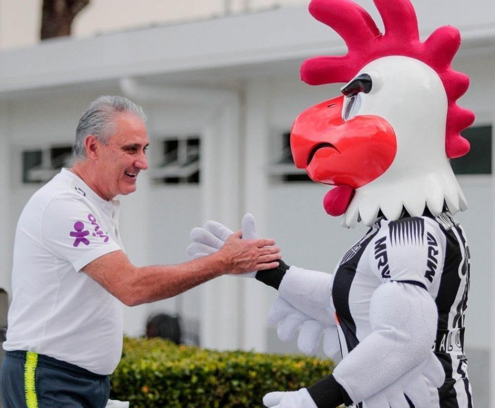 Atltico montou varal com camisas personalizadas para receber jogadores da Seleo Brasileira na Cidade do Galo