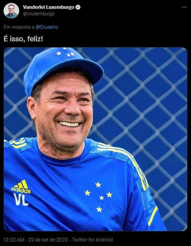 Vanderlei Luxemburgo, ex-tcnico do Cruzeiro - 