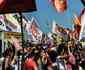 Manifestantes se renem em protesto contra os Jogos Olmpicos  na regio do Maracan
