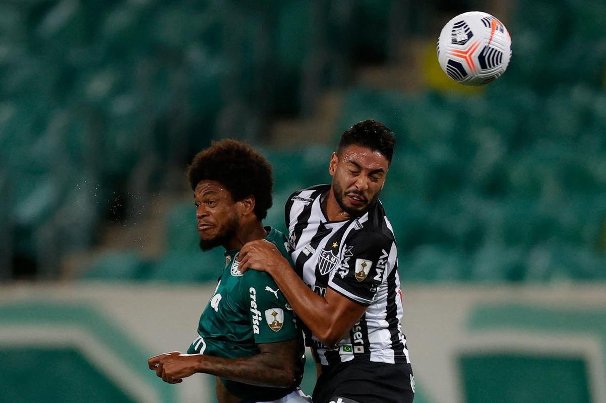 Fotos do jogo de ida da semifinal da Copa Libertadores de 2021, entre Palmeiras e Atltico, no Allianz Parque, em So Paulo