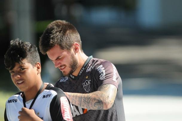 Imagens do treino na Cidade do Galo