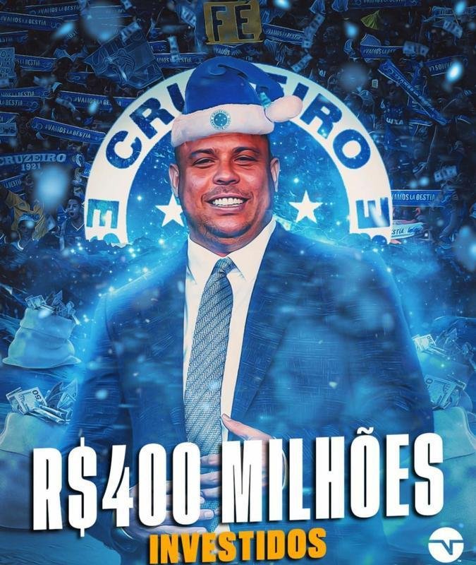 Memes: Ronaldo compra 90% das aes da SAF do Cruzeiro