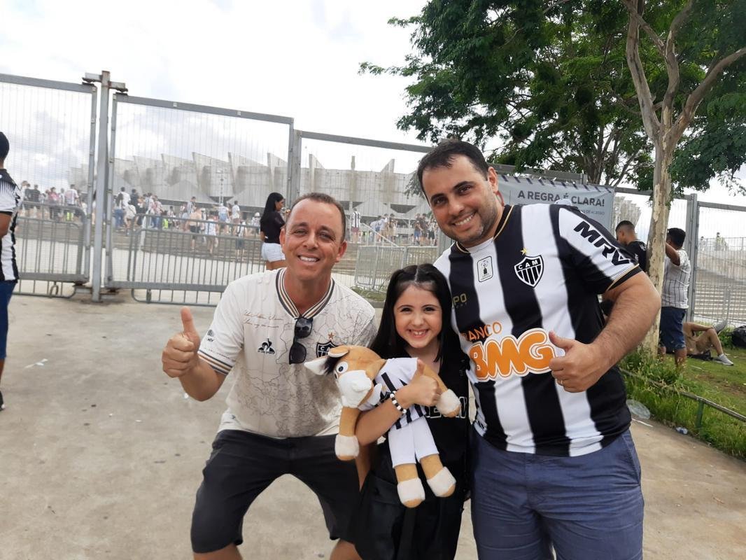 Chegada da torcida do Atltico ao Mineiro para a final da Copa do Brasil, contra o Athletico-PR