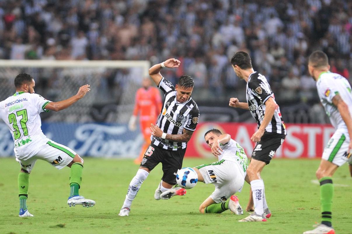 Fotos do clssico entre Atltico e Amrica, no Mineiro, pelo Grupo D da Copa Libertadores 2022