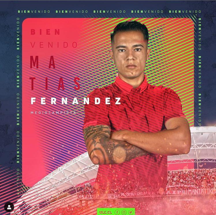 Matías Fernández, meia (Unión La Calera, do Chile)