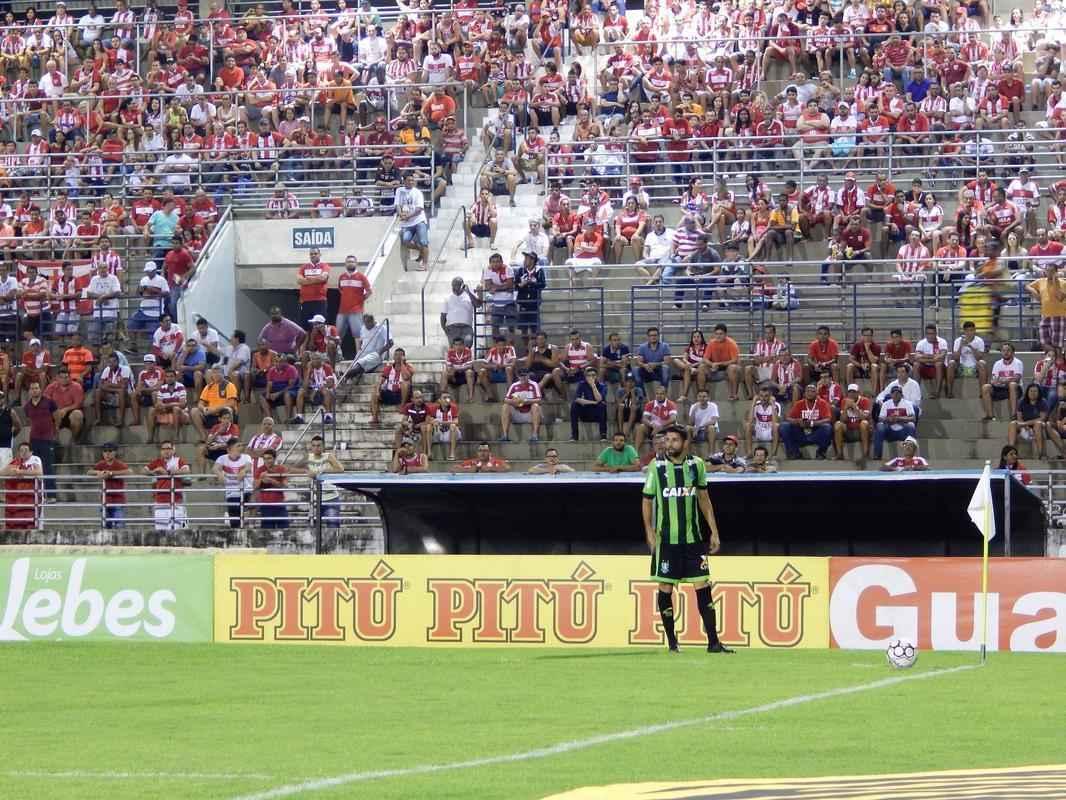 Amrica e CRB se enfrentaram, no Estdio Rei Pel, pela 19 rodada da Srie B do Brasileiro