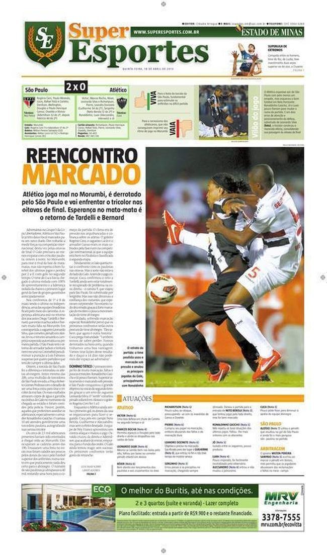 S�o Paulo 2 x 0 Atl�tico, 6� rodada, Grupo 3, (17/04), Morumbi