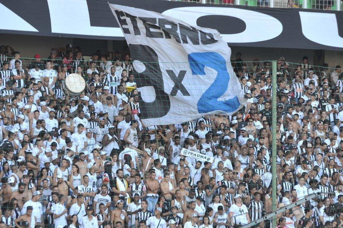 Torcida do Atltico na deciso do Campeonato Mineiro, no Independncia